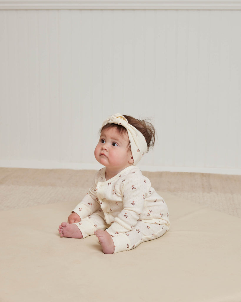 Quincy Mae Knotted Headband - Rose Fleur
