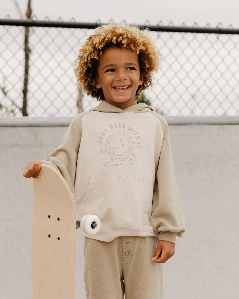 Rylee + Cru  Raglan Hoodie - Just Roll With It