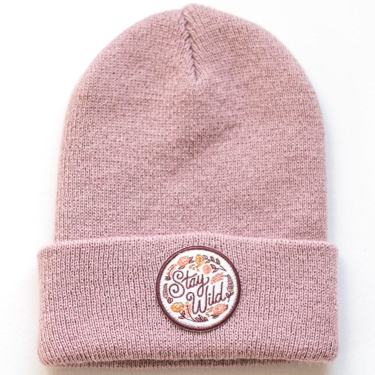 Stay Wild Beanie - Rose