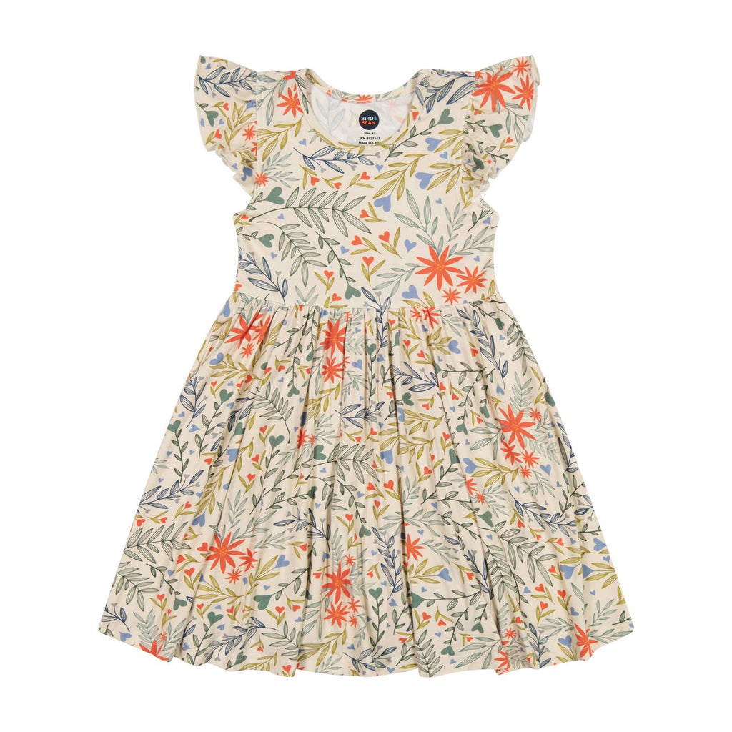 Bamboo Twirl Dress - Flora