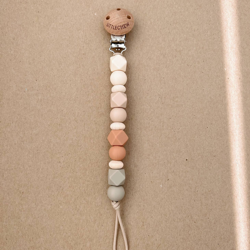 Pacifier Clip - Coral
