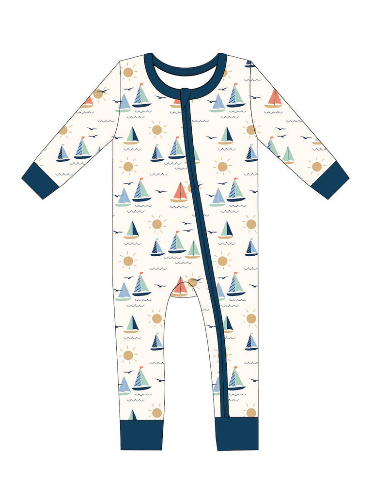 Baby Bamboo Sleeper  -  Kai Sailboat