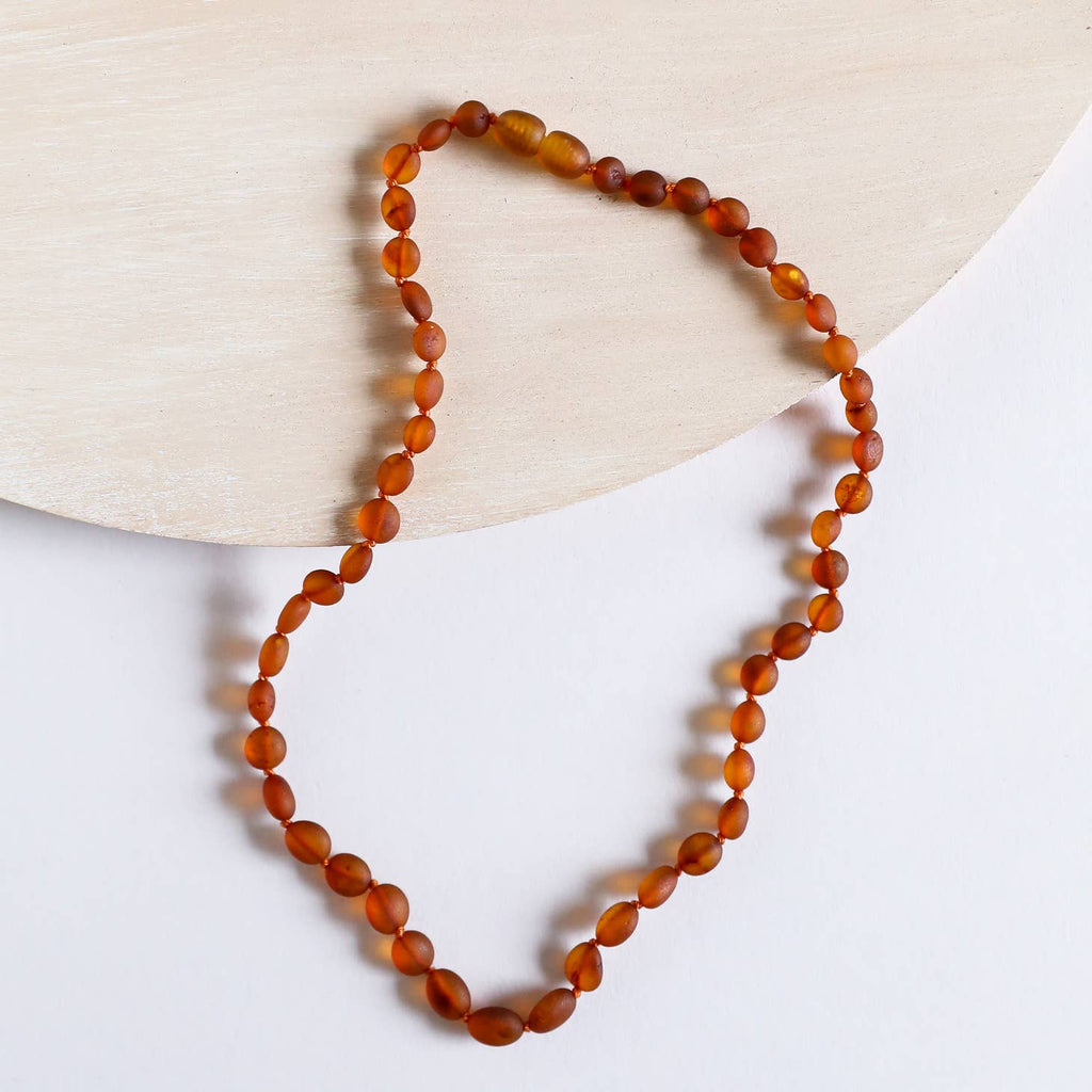 CanyonLeaf - Raw Cognac Amber - Classic Necklace