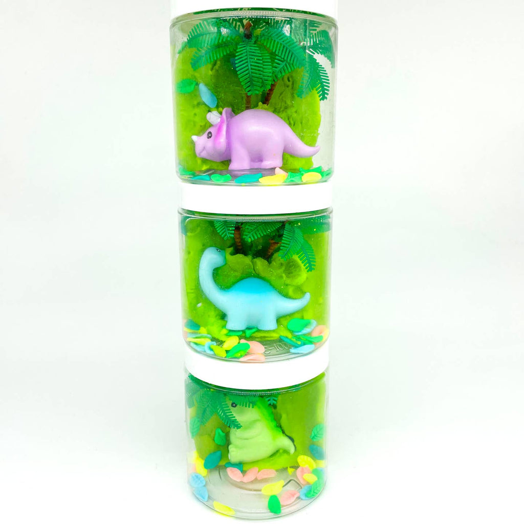 Dinosaur (Watersmellon) Mini Play Dough-To-Go Kit