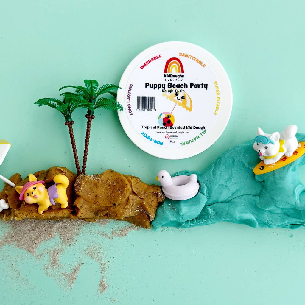 Puppy Beach Party Dough-To-Go Play Kit