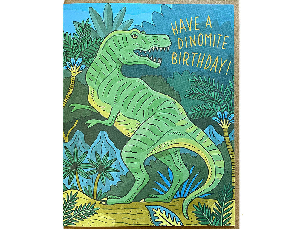 Dinosaur Birthday Greeting Card