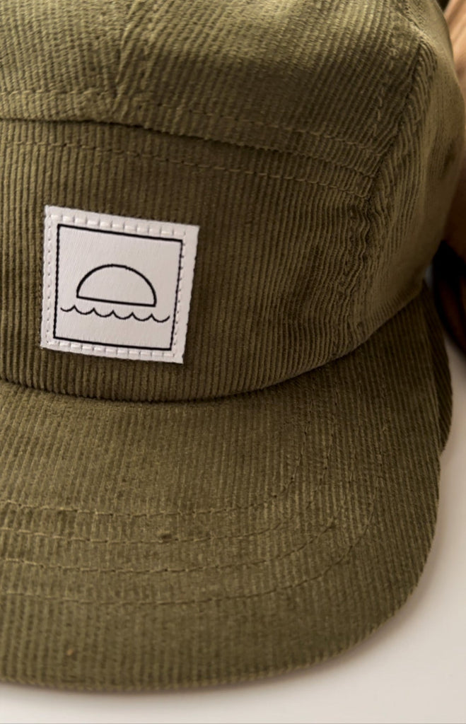 Corduroy Five-Panel Cap - Moss