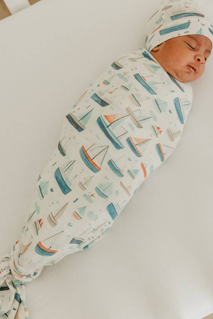 Copper Pearl Knit Swaddle Blanket - Fischer
