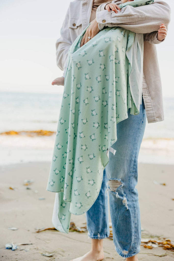 Copper Pearl Knit Swaddle Blanket - Wade