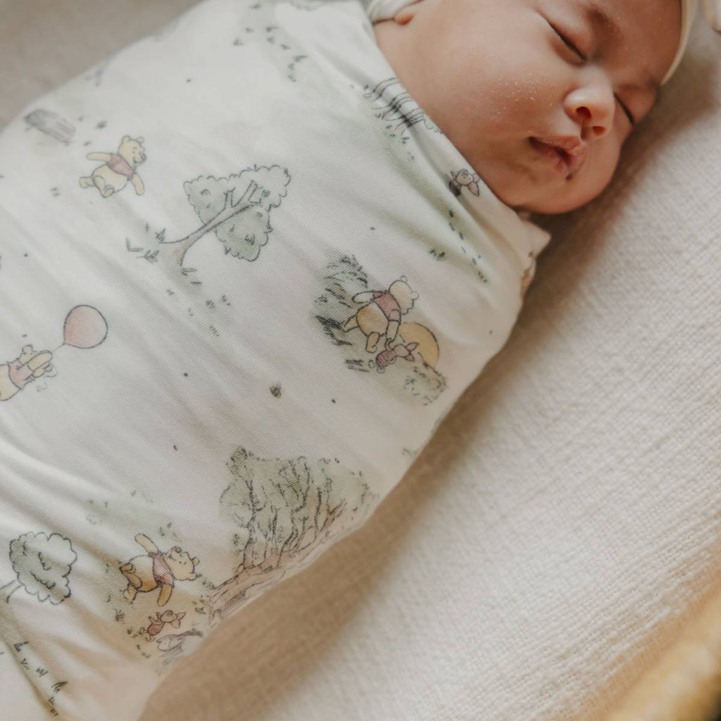Copper Pearl Knit Swaddle Blanket - Hundred Acre Wood