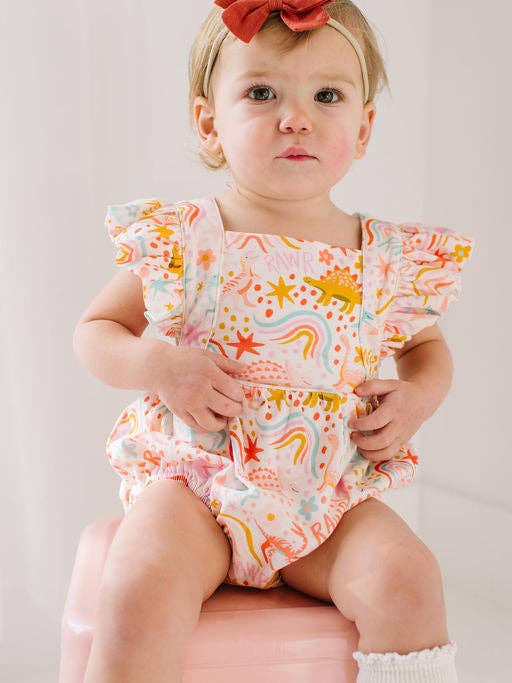 Emmy Romper in Dreamy Dino