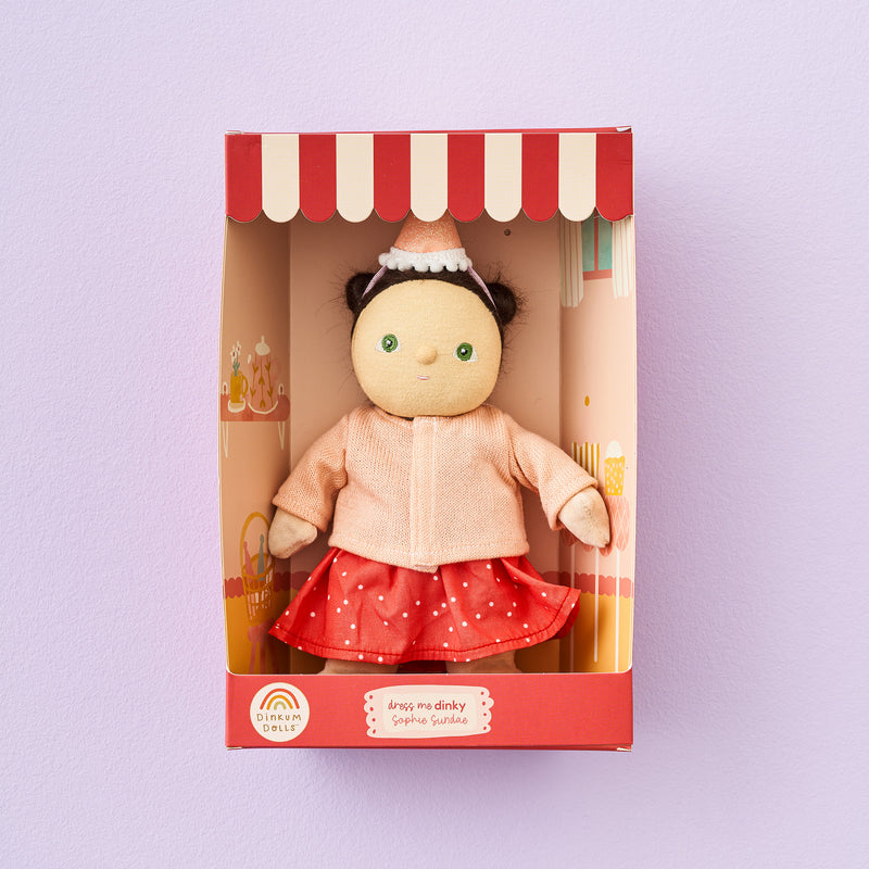 Olli Ella Dress Me Dinky - Sophie Sundae - Red