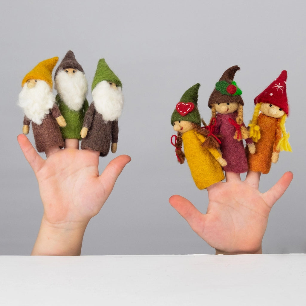 Felt Finger Puppets - Gnomes - Assorted