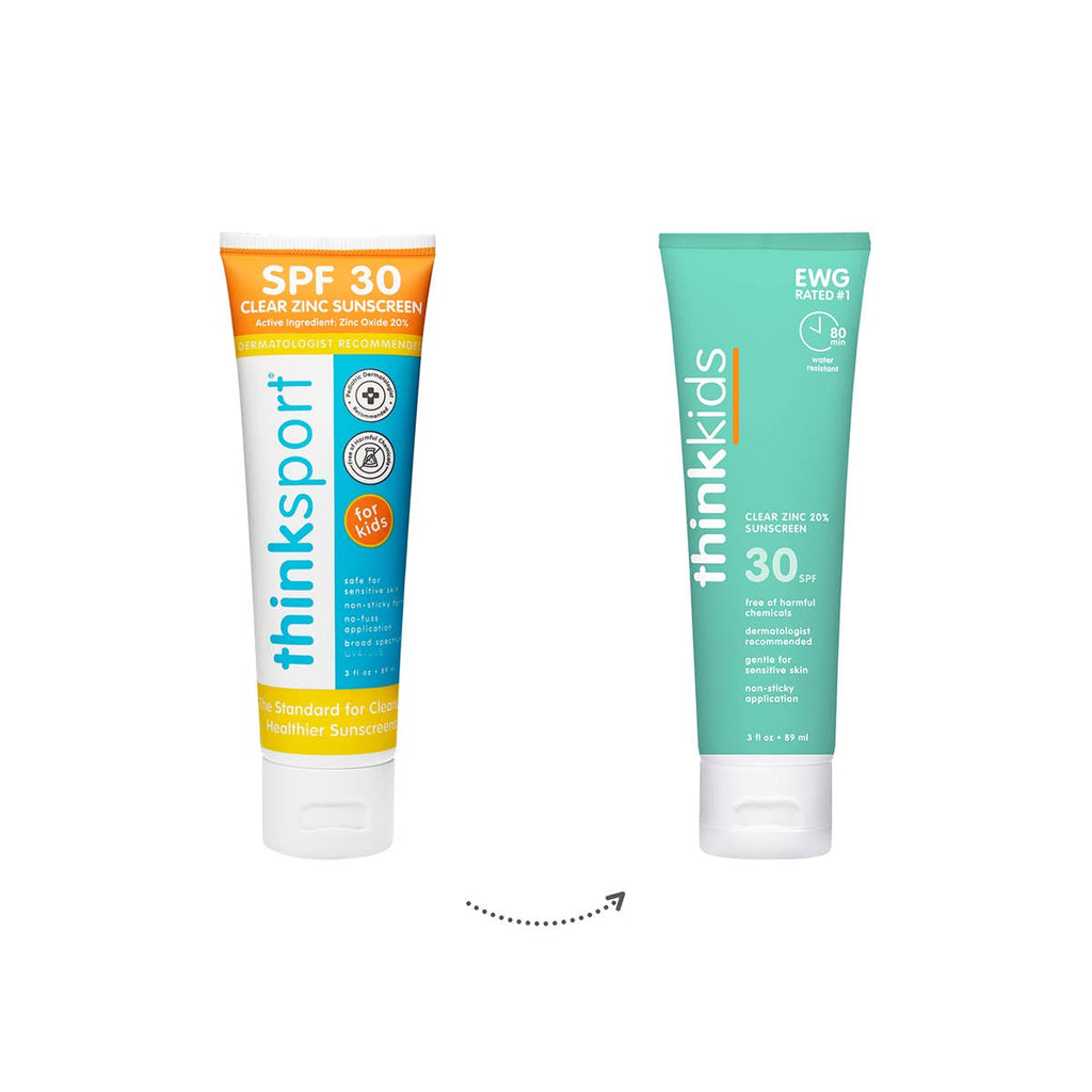 Thinksport Kids Clear Zinc Sunscreen Spf 30, 3 Fl oz