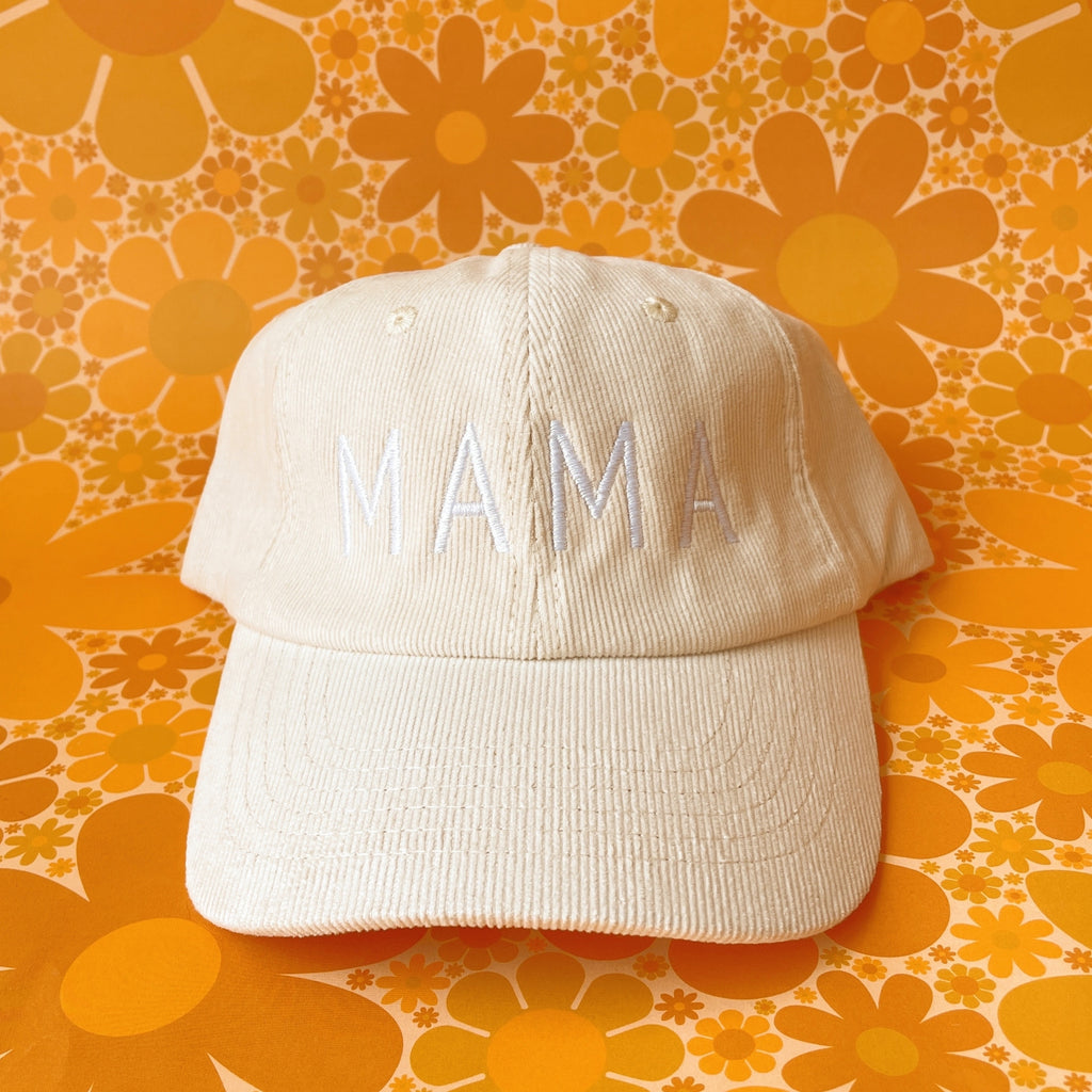 Mama Baseball Hat - Ivory