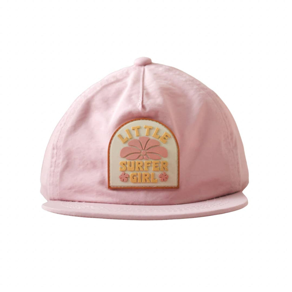 Little Surfer Girl Lavender Patch Nylon Cap