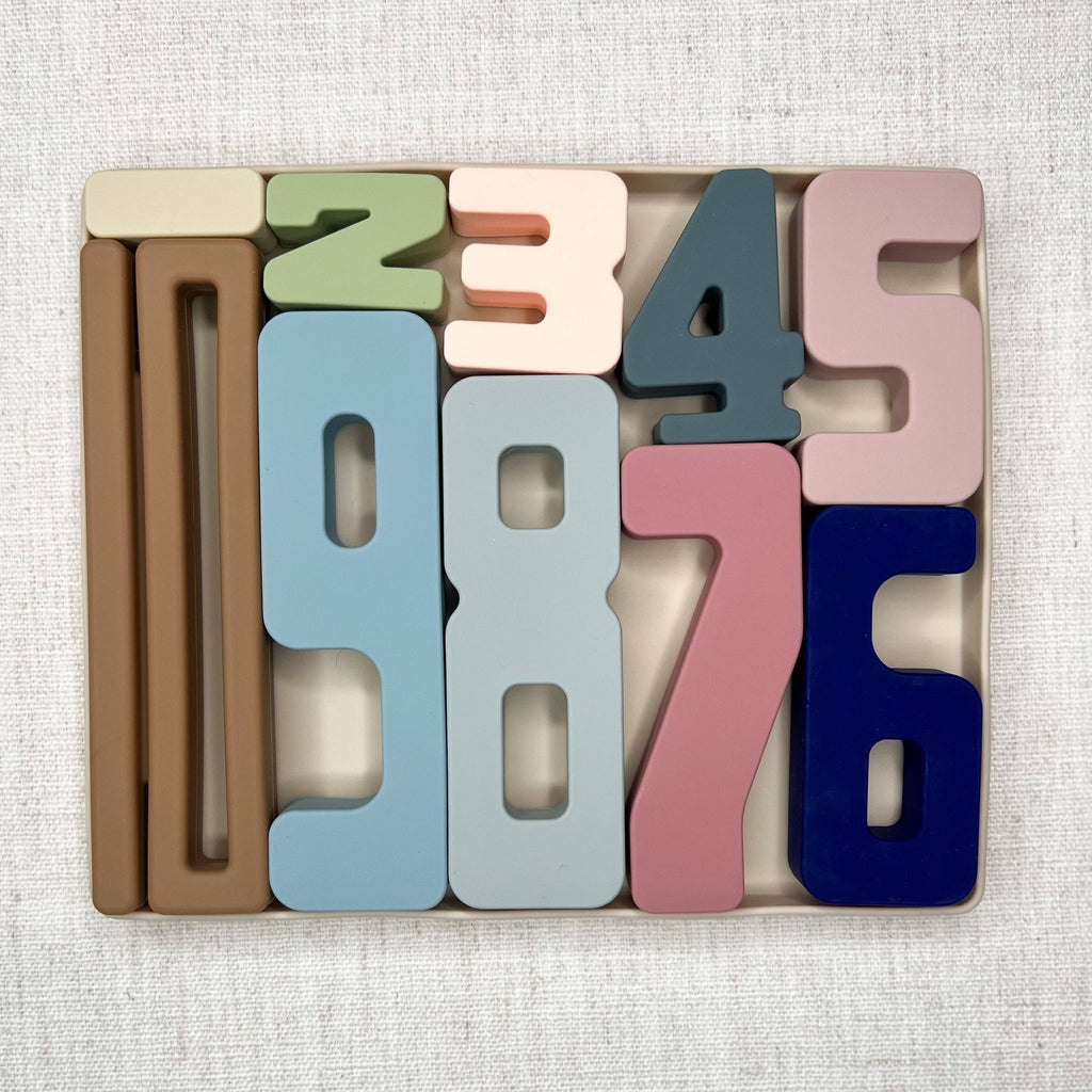Silicone Wyatt Number Stacking Blocks