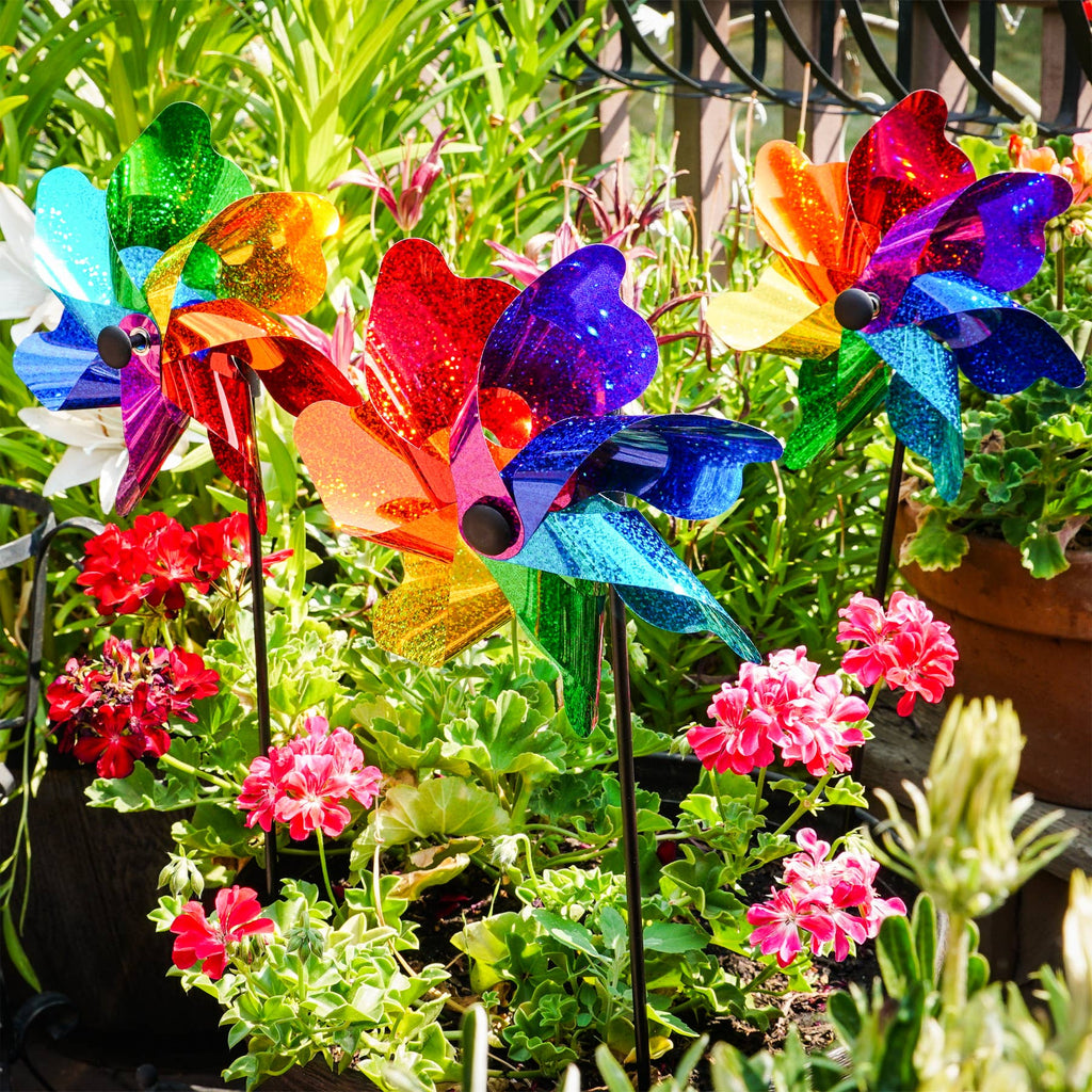 Rainbow Sparkle 8" Pinwheel Spinner