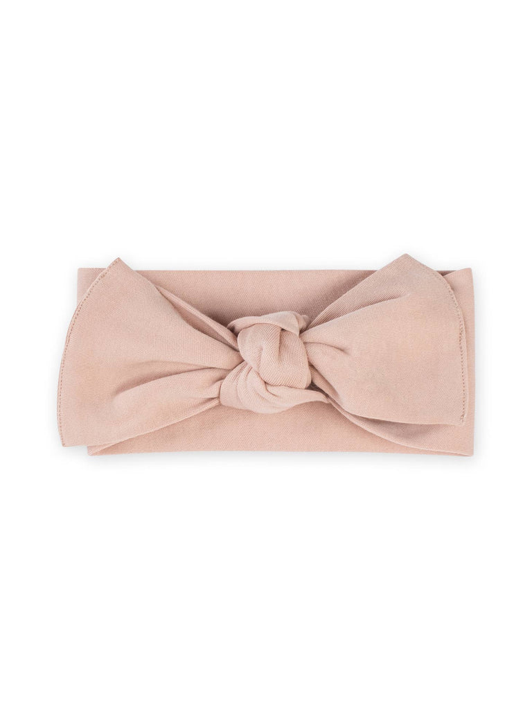 Organic Cotton Knot Wrap Headband - Blush