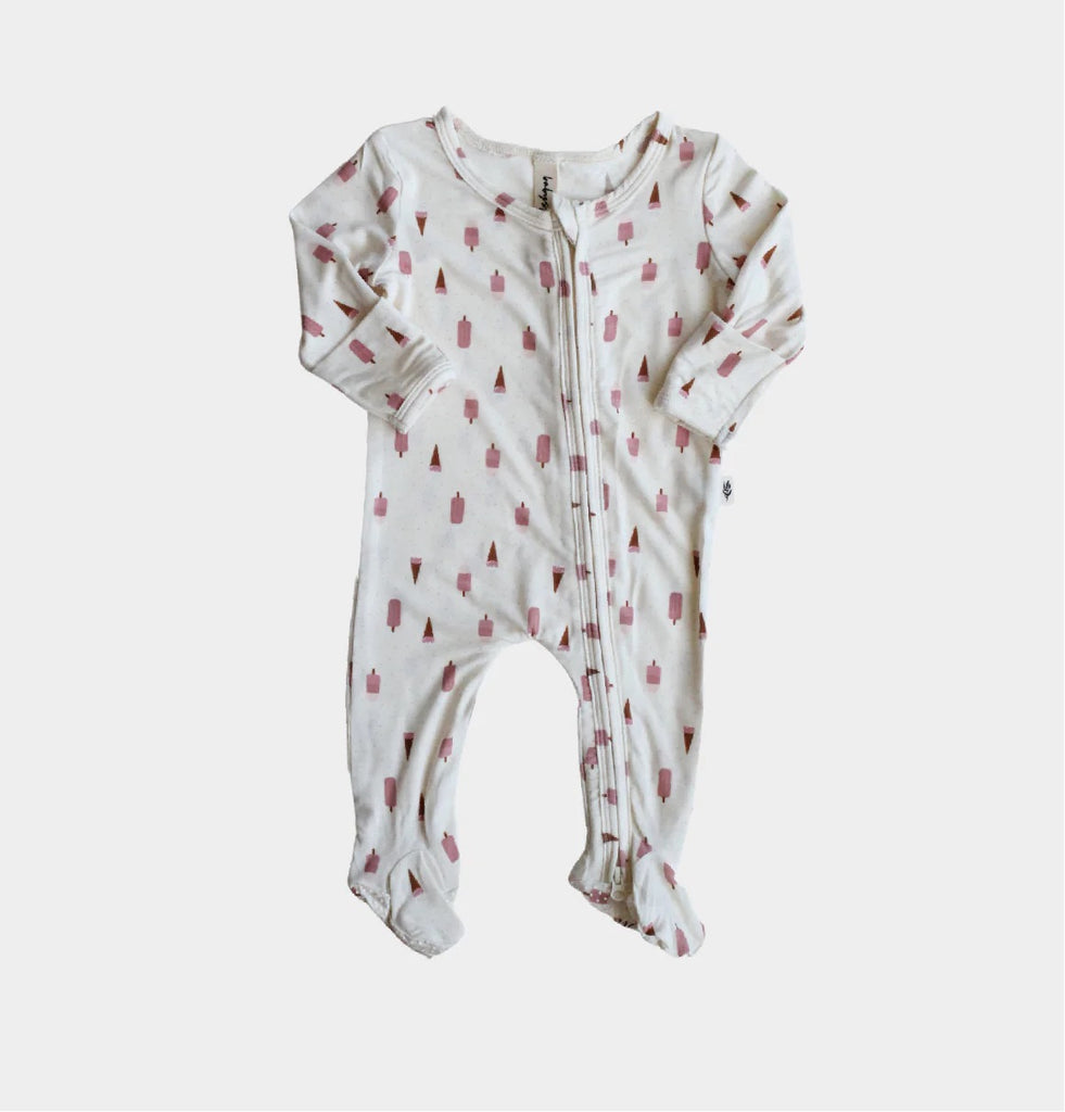 Baby Girl's Footie Romper in Summer Treats