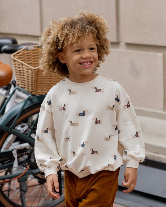Rylee + Cru Relaxed Sweatshirt - Dachshund