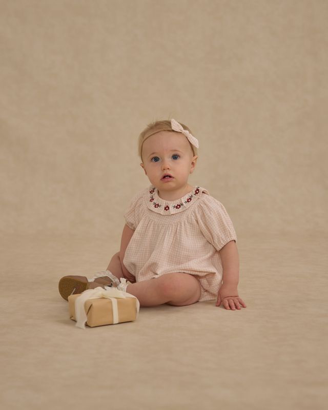 Rylee + Cru Lula Romper - Petal Gingham