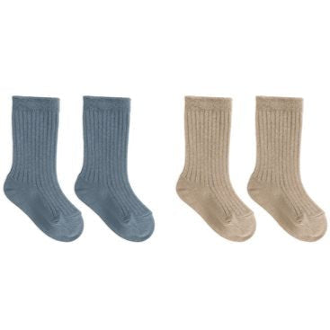 Quincy Mae Sock Set - Gold, Ocean