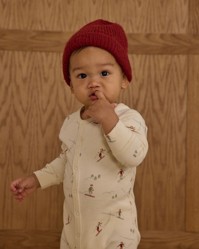 Rylee + Cru Organic Pajama Long John - Skiers