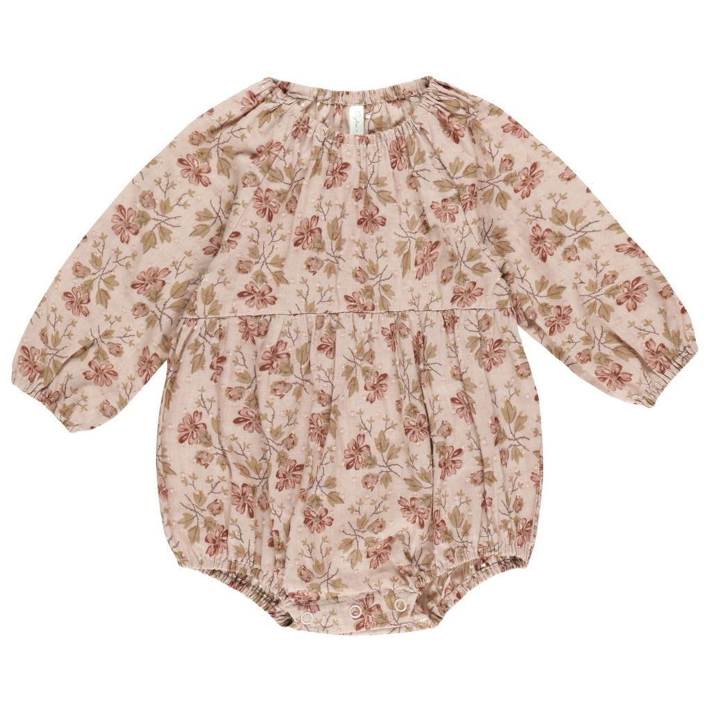 Rylee + Cru Longsleeve Bubble Romper - French Garden