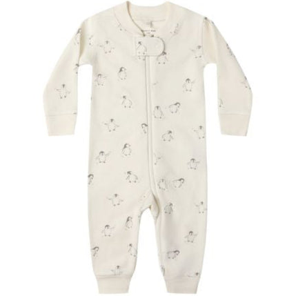 Quincy Mae Zip Long Sleeve Sleeper - Penguins
