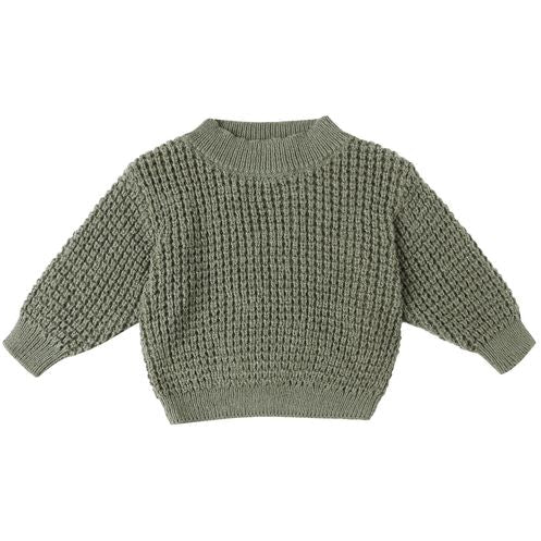 Quincy Mae Chunky Knit Sweater - Forest