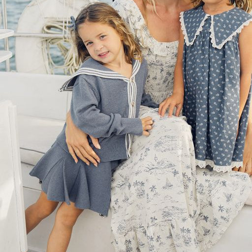 Rylee + Cru Sloane Knit Skirt - Marine