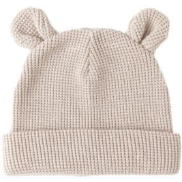 Quincy Mae Baby Bear Beanie - Oat