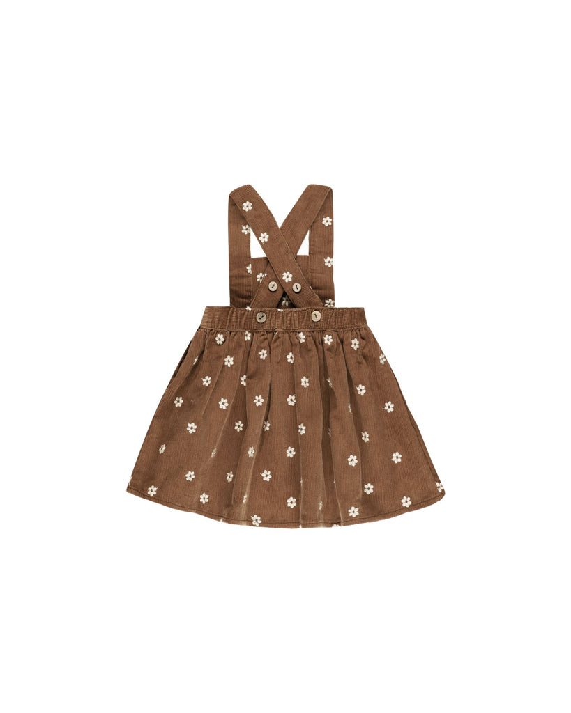 Rylee + Cru Corduroy Embroidery Pinafore Dress