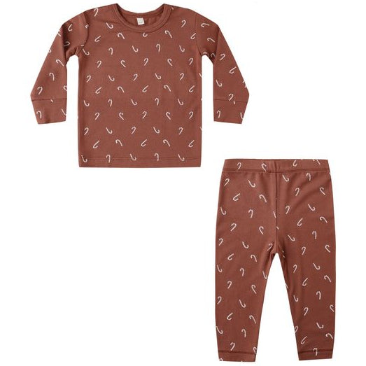 Quincy Mae  Bamboo Pajama Set - Candy Canes