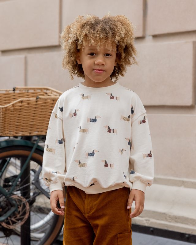 Rylee + Cru Relaxed Sweatshirt - Dachshund