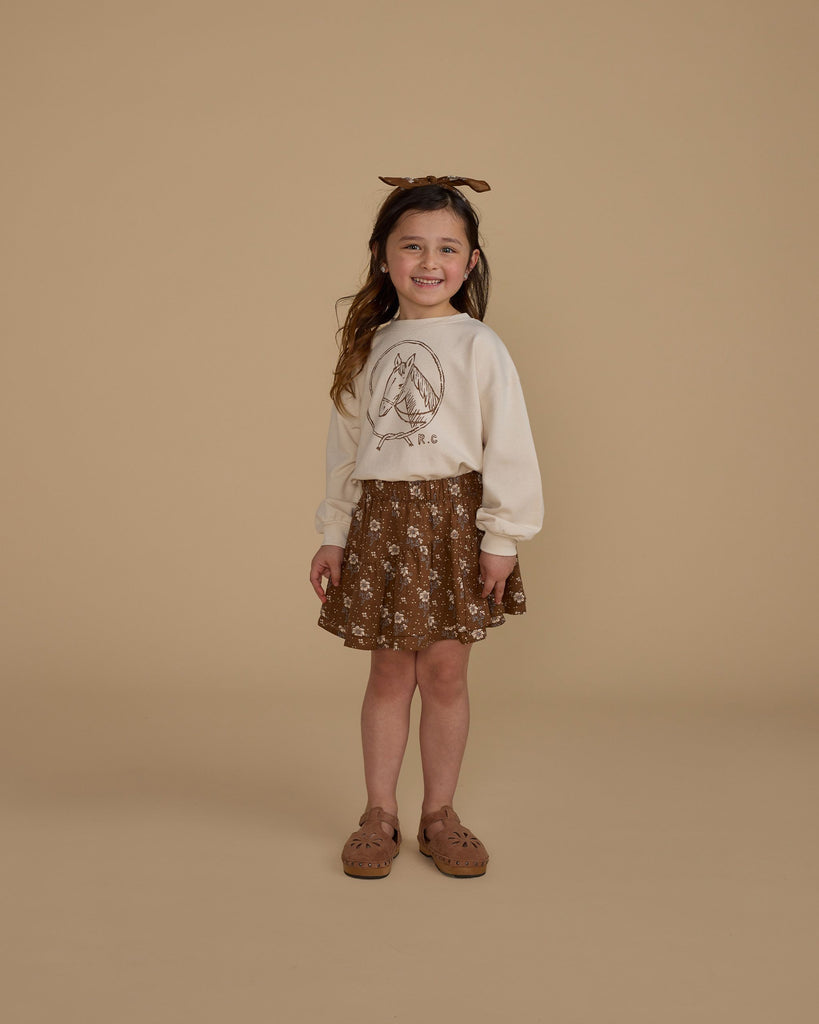 Rylee + Cru Tiered Mini Skirt - Autumn Rose