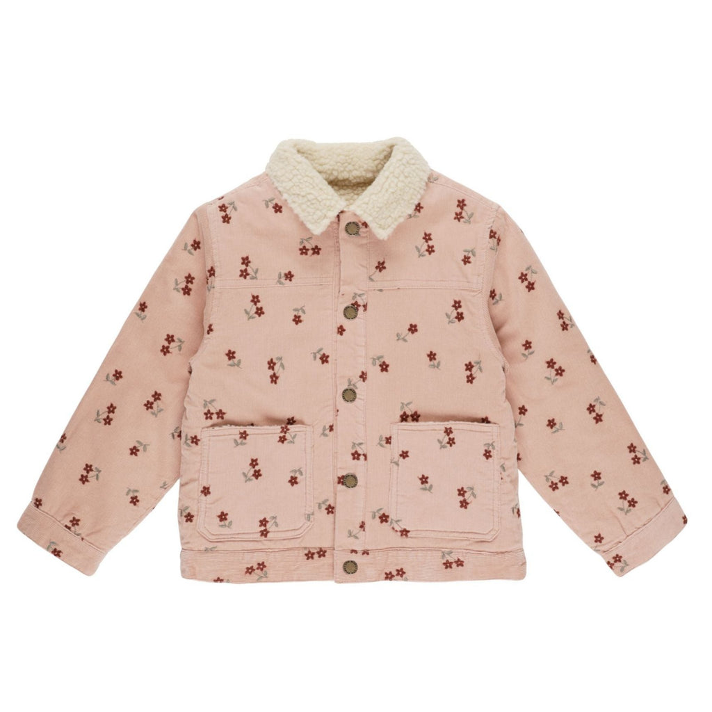 Rylee + Cru Corduroy Jacket - Blossom Embroidery