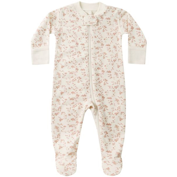 Quincy Mae Zip Long Sleeve Sleeper Footie - French Garden