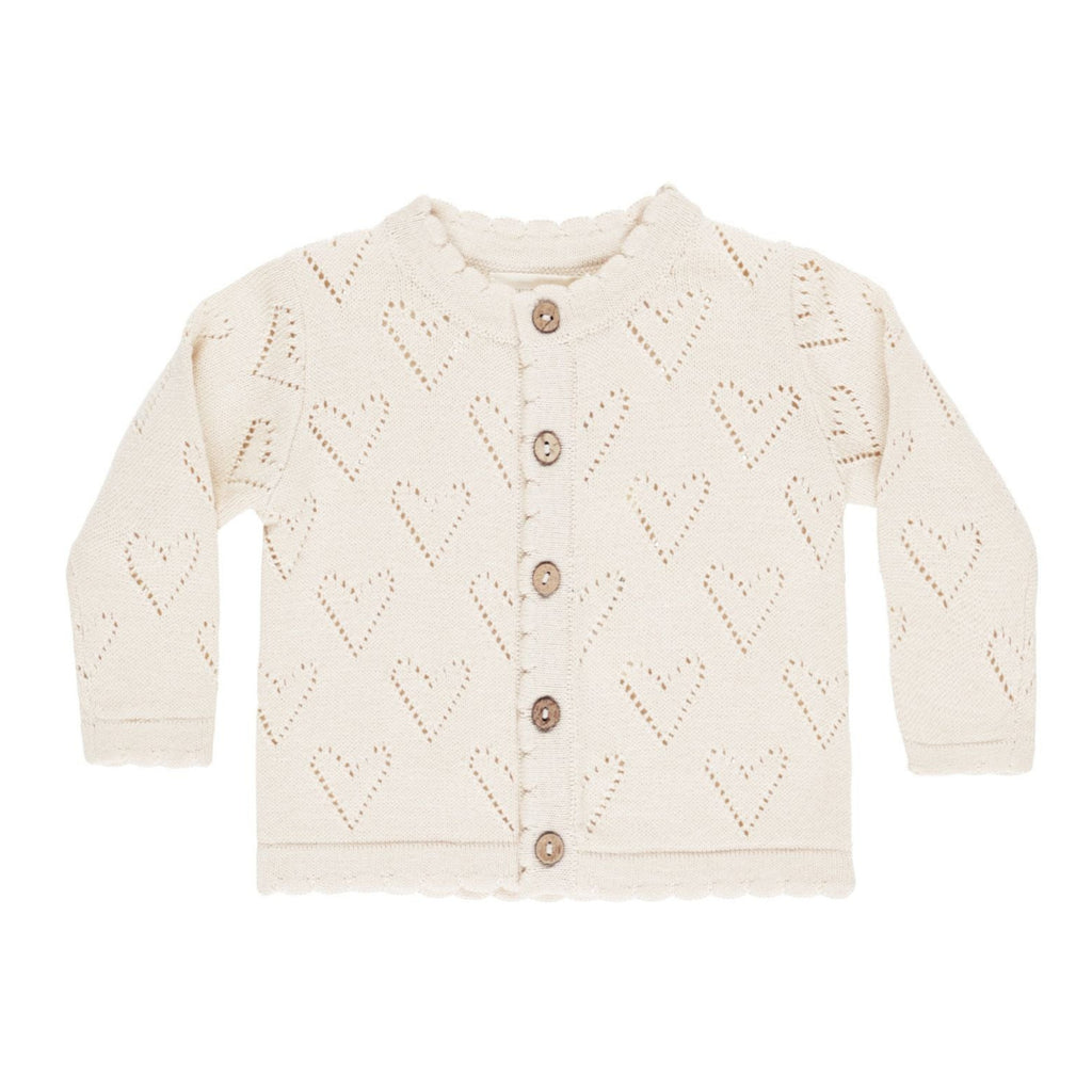 Quincy Mae Knit Cardigan - Ivory