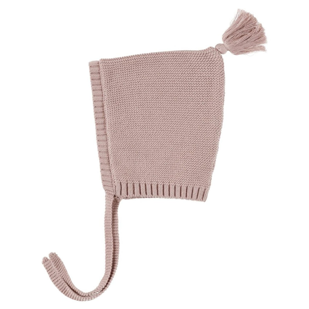 Quincy Mae Knit Pixie Bonnet - Mauve