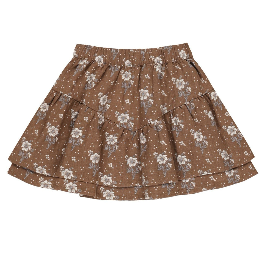 Rylee + Cru Tiered Mini Skirt - Autumn Rose