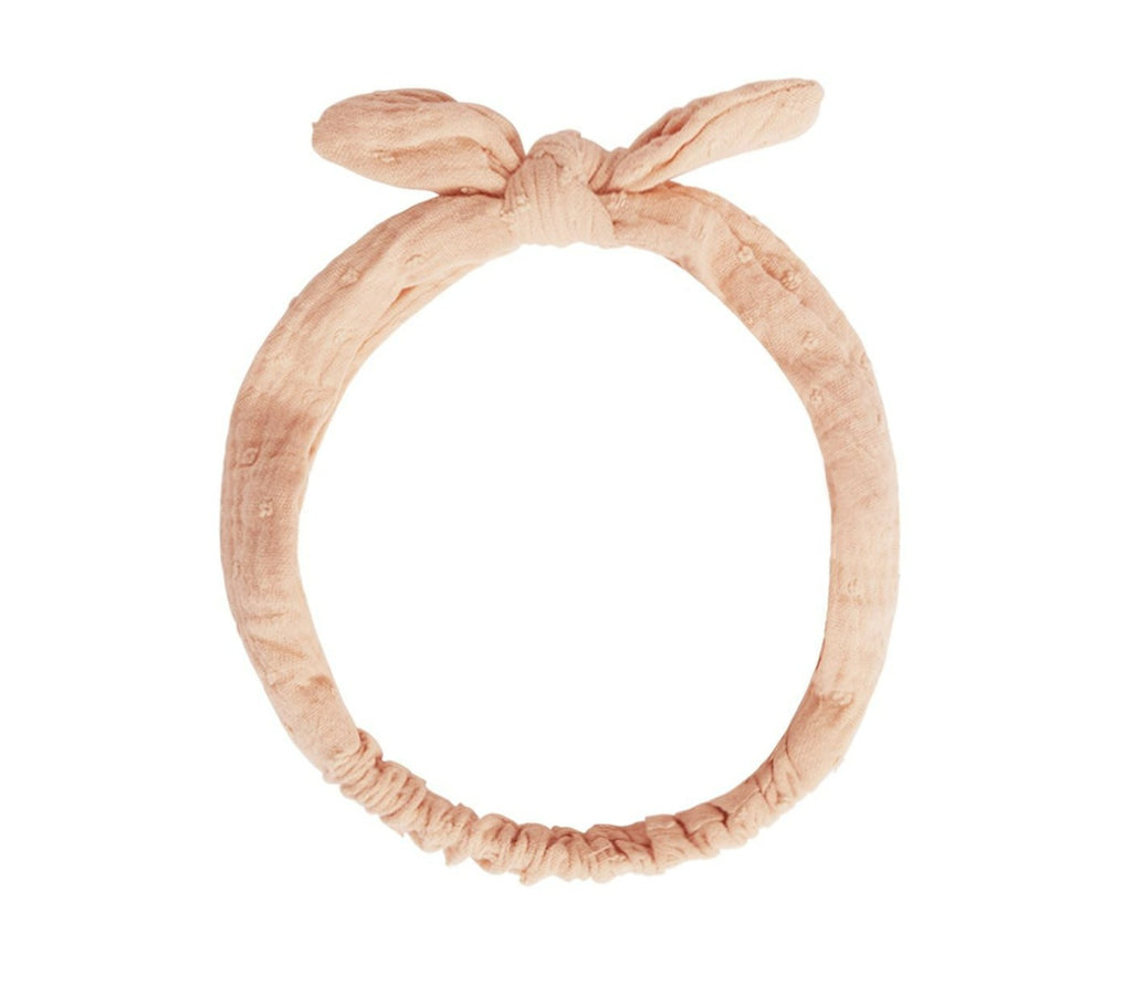 Rylee + Cru Baby Bow Headband - Apricot