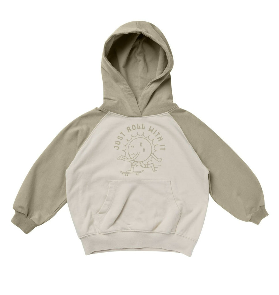 Rylee + Cru  Raglan Hoodie - Just Roll With It