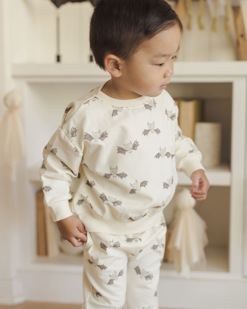 Quincy Mae Relaxed Sweatshirt - Bats