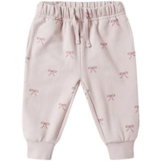 Quincy Mae Relaxed Fleece Sweatpant - Bows