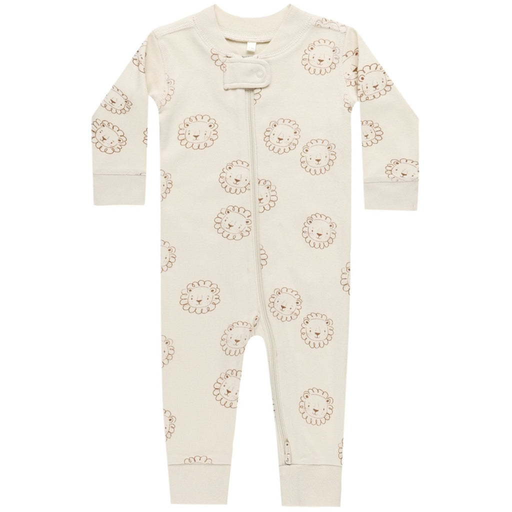 Quincy Mae Zip Long Sleeve Sleeper - Lions