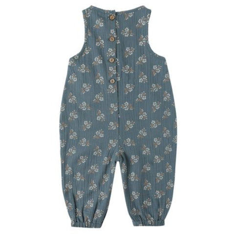 Quincy Mae Maisie Overall - Blue Floral