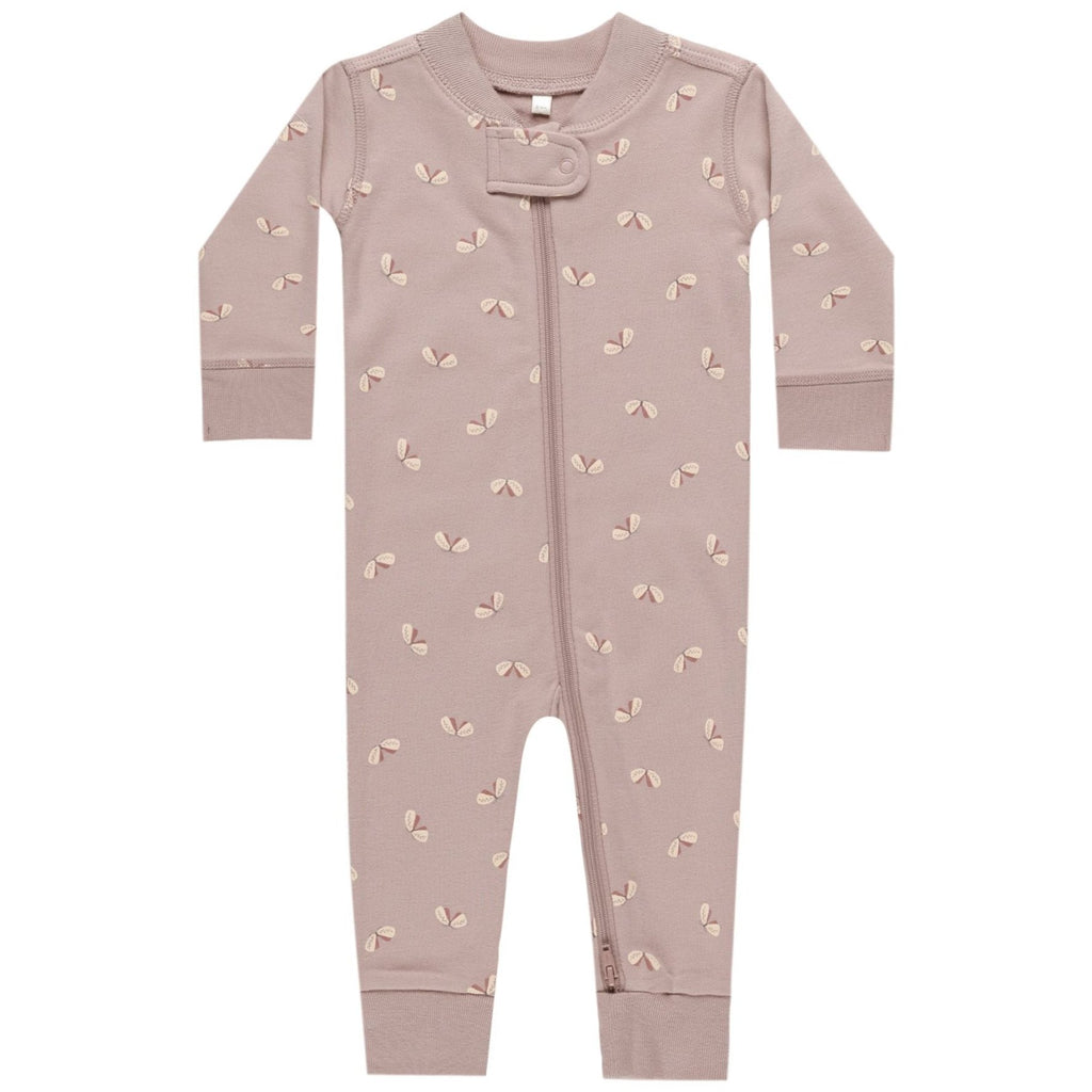 Quincy Mae Zip Long Sleeve Sleeper - Butterflies