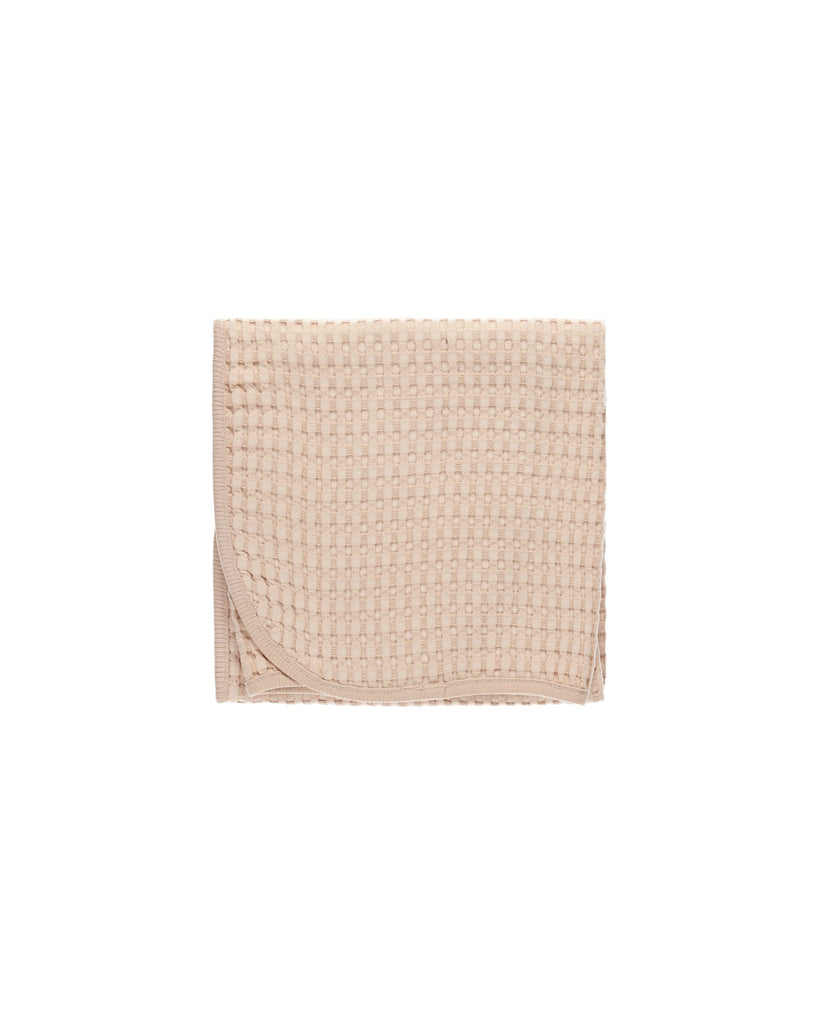 Quincy Mae Waffle Baby Blanket - Shell